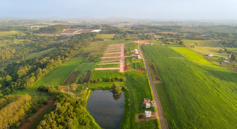 Vista aérea do Solar dos Lagos