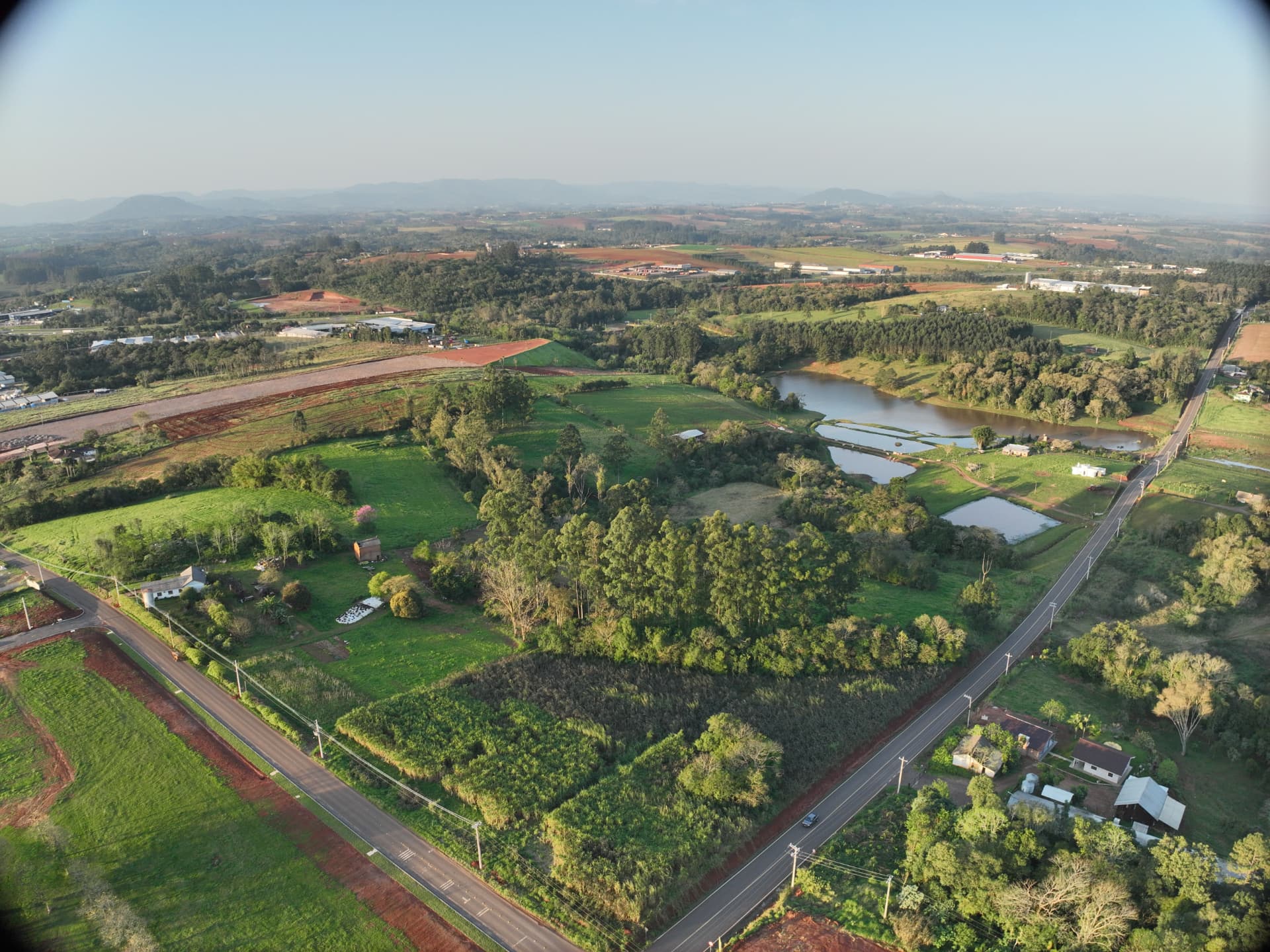 Vista aérea da região do Reserva dos Campos em Estrela